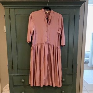 ROOLEE Deep Blush Nursing Midi Dress